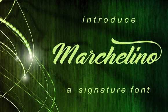 Marchelino Font Poster 1