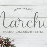 Marchie Font Poster 1