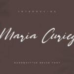 Maria Curieg Font Poster 1