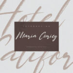 Maria Curieg Font Poster 9