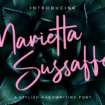 Marietta Sussaffe Font Poster 1