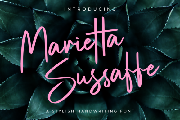 Marietta Sussaffe Font Poster 1