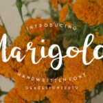 Marigold Font Poster 1