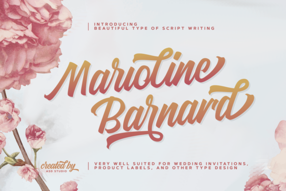 Marioline Barnard Font Poster 1