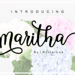 Maritha Script Font Poster 1