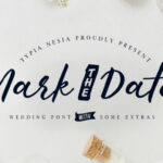 Mark the Date Font Poster 1