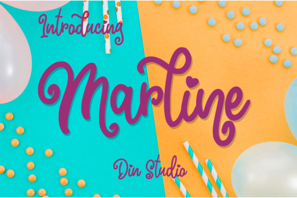 Marline Script Font Poster 1