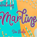 Marline Script Font Poster 8
