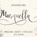 Marquella Font Poster 1