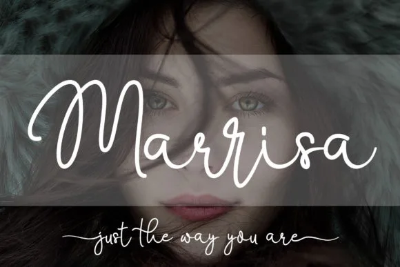 Marrisa Script Font Marrisa Script Font Poster 1