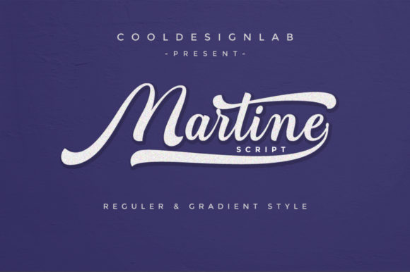 Martine Script Font Poster 1