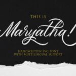 Maryatha Font Poster 1