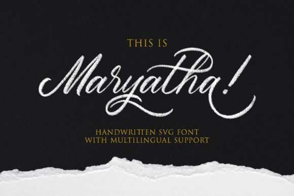Maryatha Font Poster 1