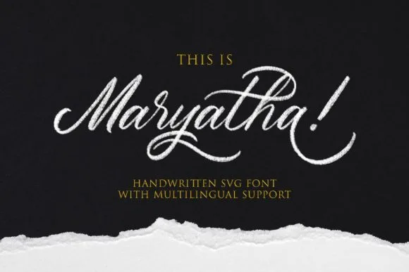 Maryatha Font Poster 1