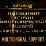 Maryland Family Font Poster 11