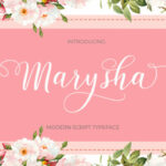 Marysha Script Font Poster 1