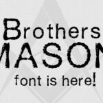 Mason Font Poster 1