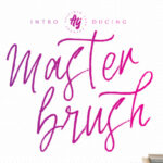 Master Brush Font Poster 1