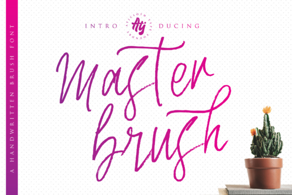 Master Brush Font Poster 1