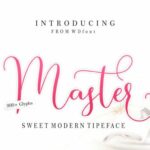 Master Script Font Poster 1