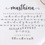 Masthina Font Poster 11