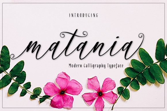 Matania Script Font Poster 1