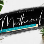 Mathanifo Script Font Poster 1