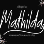 Mathilda Script Font Poster 1