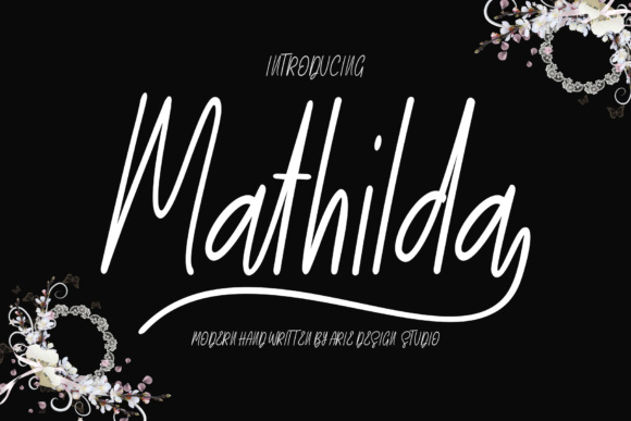 Mathilda Script Font Poster 1