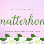 Matterhon Script Font Poster 1