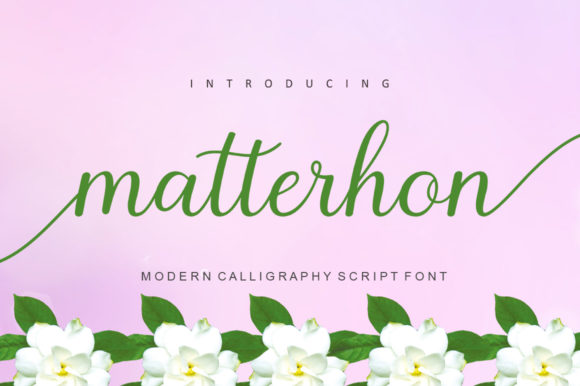 Matterhon Script Font Poster 1