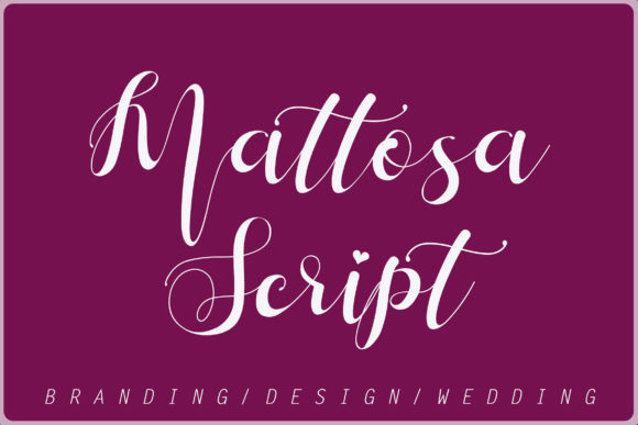 Mattosa Script Font Poster 1