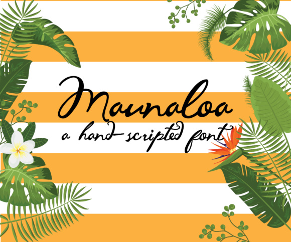 Maunaloa Font Poster 1
