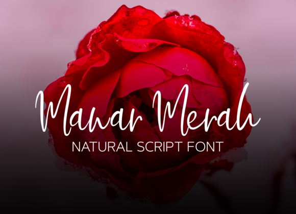 Mawar Merah Font Poster 1