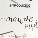 Mawoe Script Font Poster 1