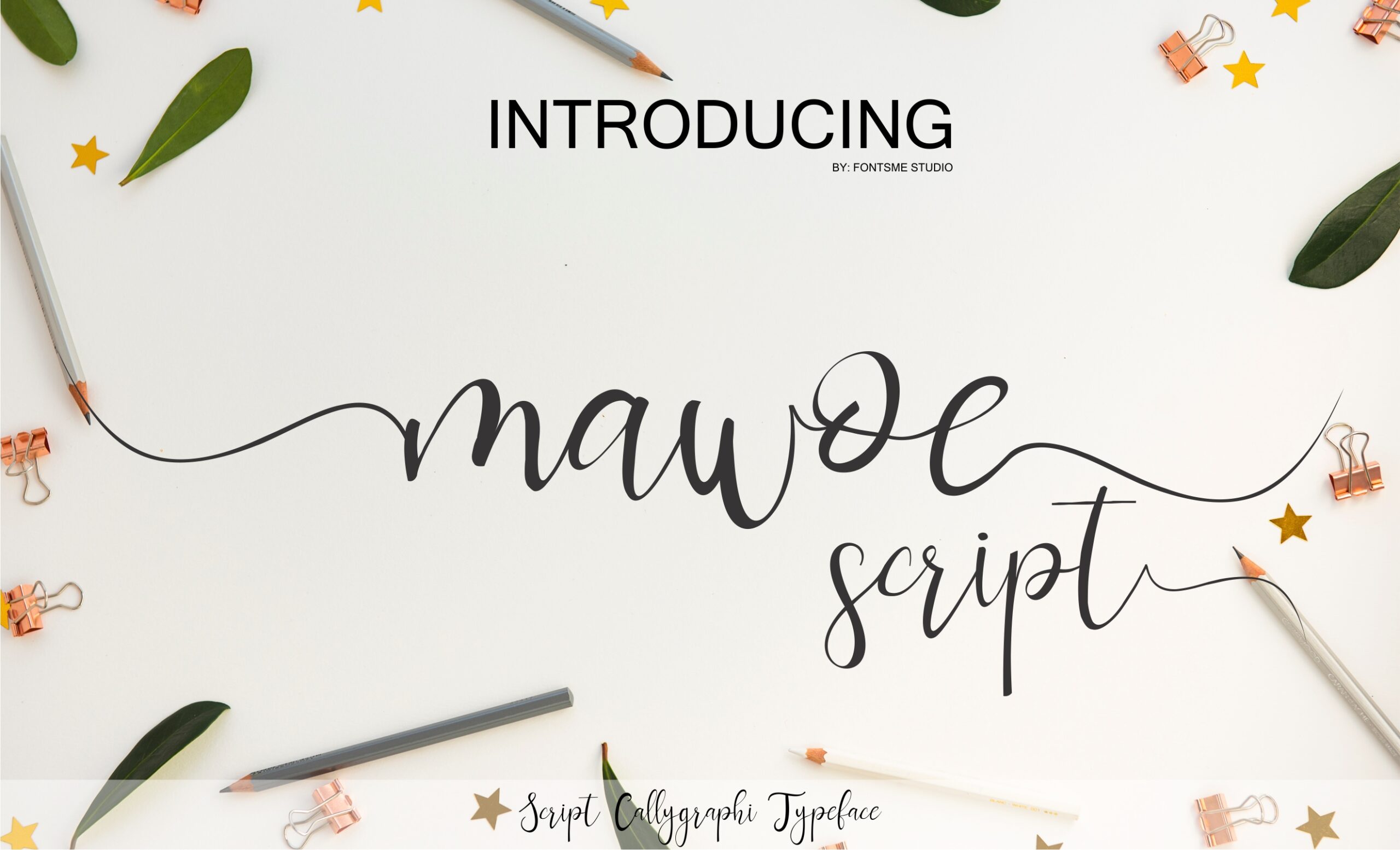 Mawoe Script Font Poster 1