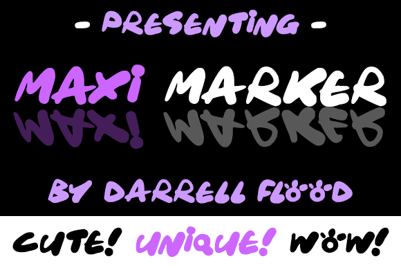 Maxi Marker Font Poster 1