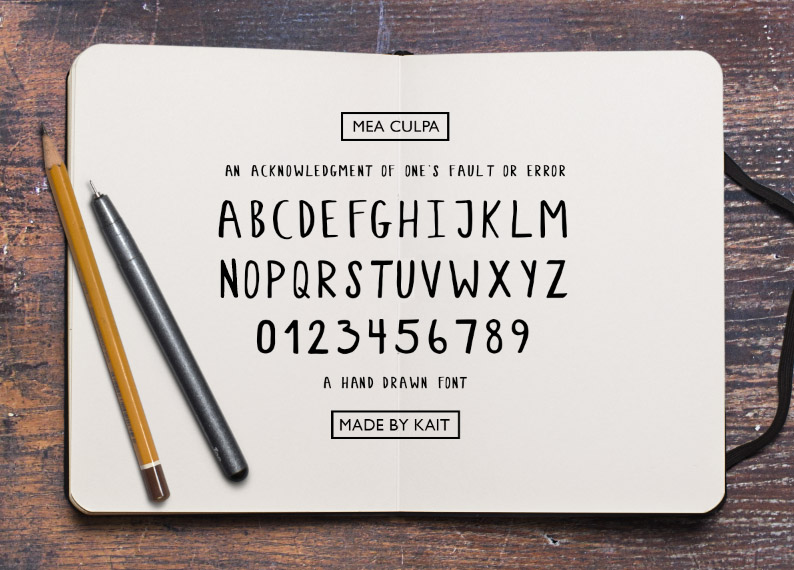 Mea Culpa Font Poster 1