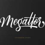 Megattor Script Font Poster 1