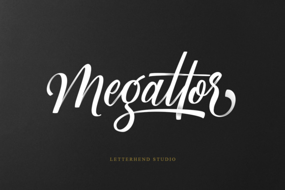 Megattor Script Font Poster 1