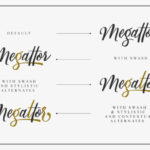 Megattor Script Font Poster 5