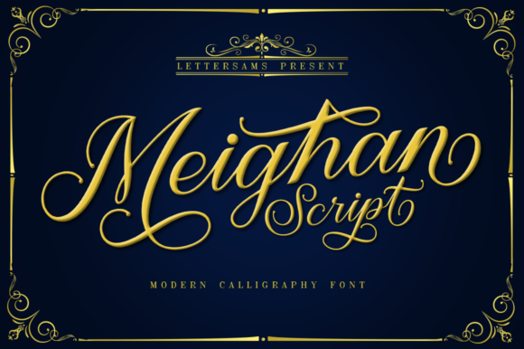 Meighan Script Font Poster 1