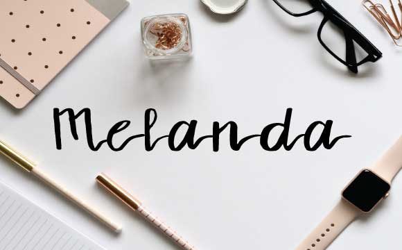 Melanda Font Poster 1