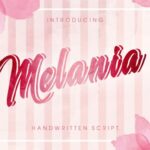 Melania Font Poster 1