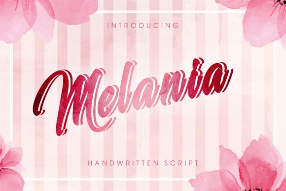 Melania Font Poster 1