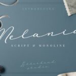 Melania Script Font Poster 2