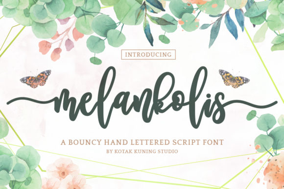 Melankolis Font Poster 1