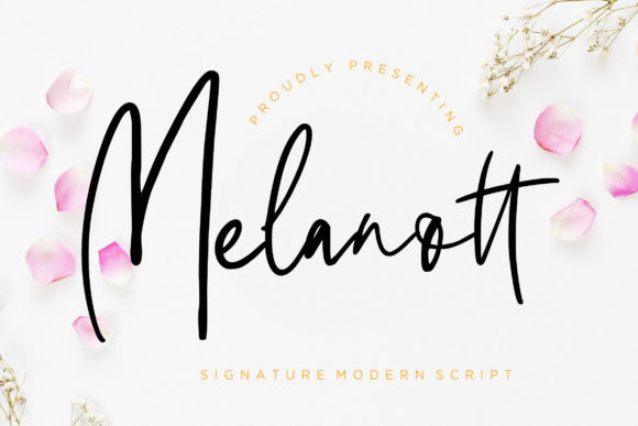 Melanott Font Poster 1