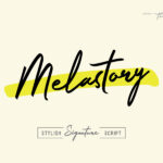 Melastory Script Font Poster 1