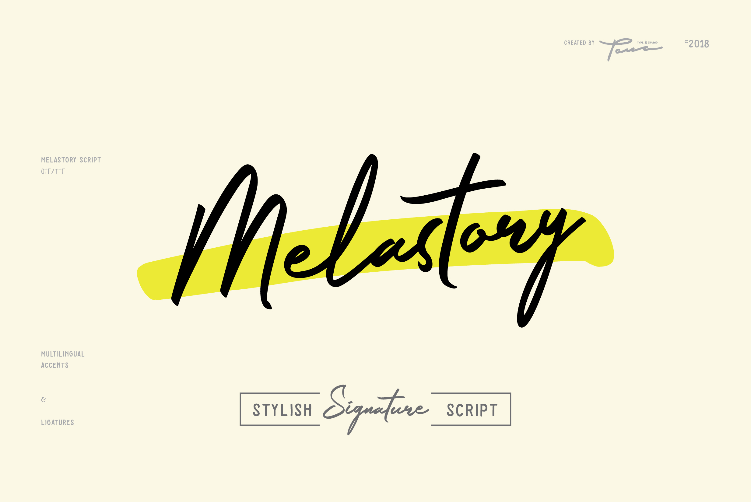Melastory Script Font